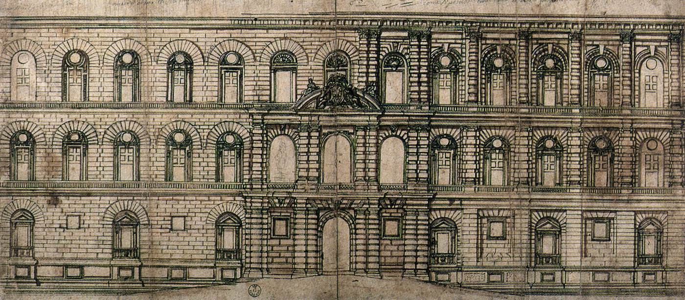 Study for the façade of the Palazzo Pitti by