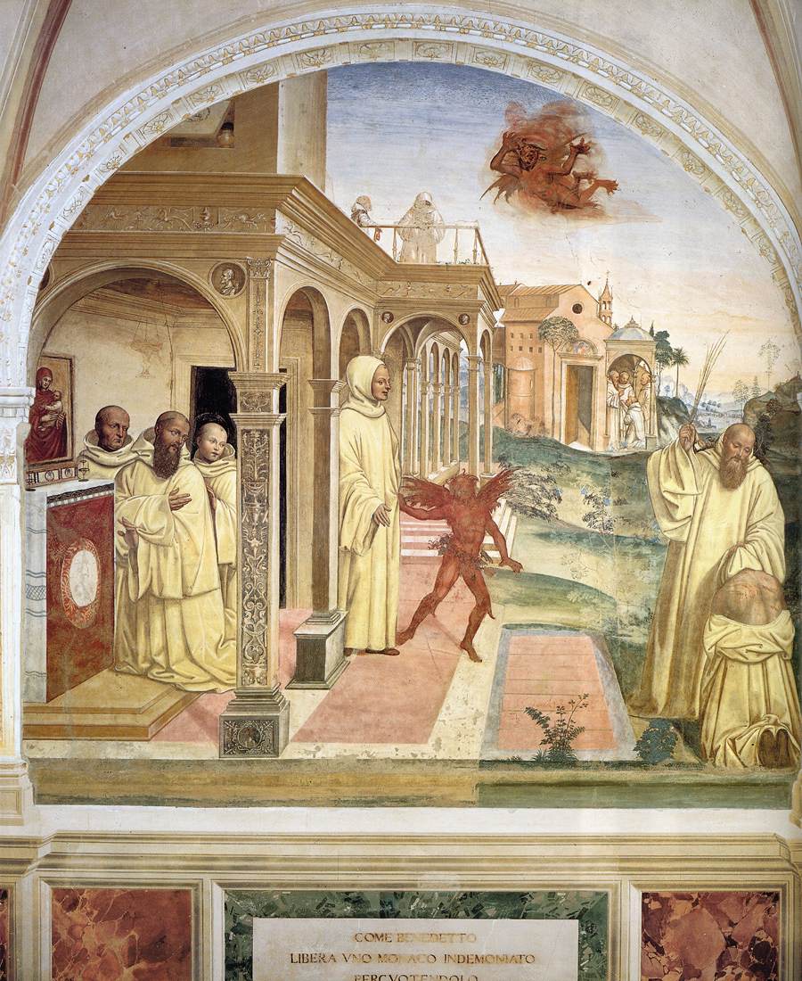 Life of St Benedict, Scene 13: Benedict Frees a Monk by