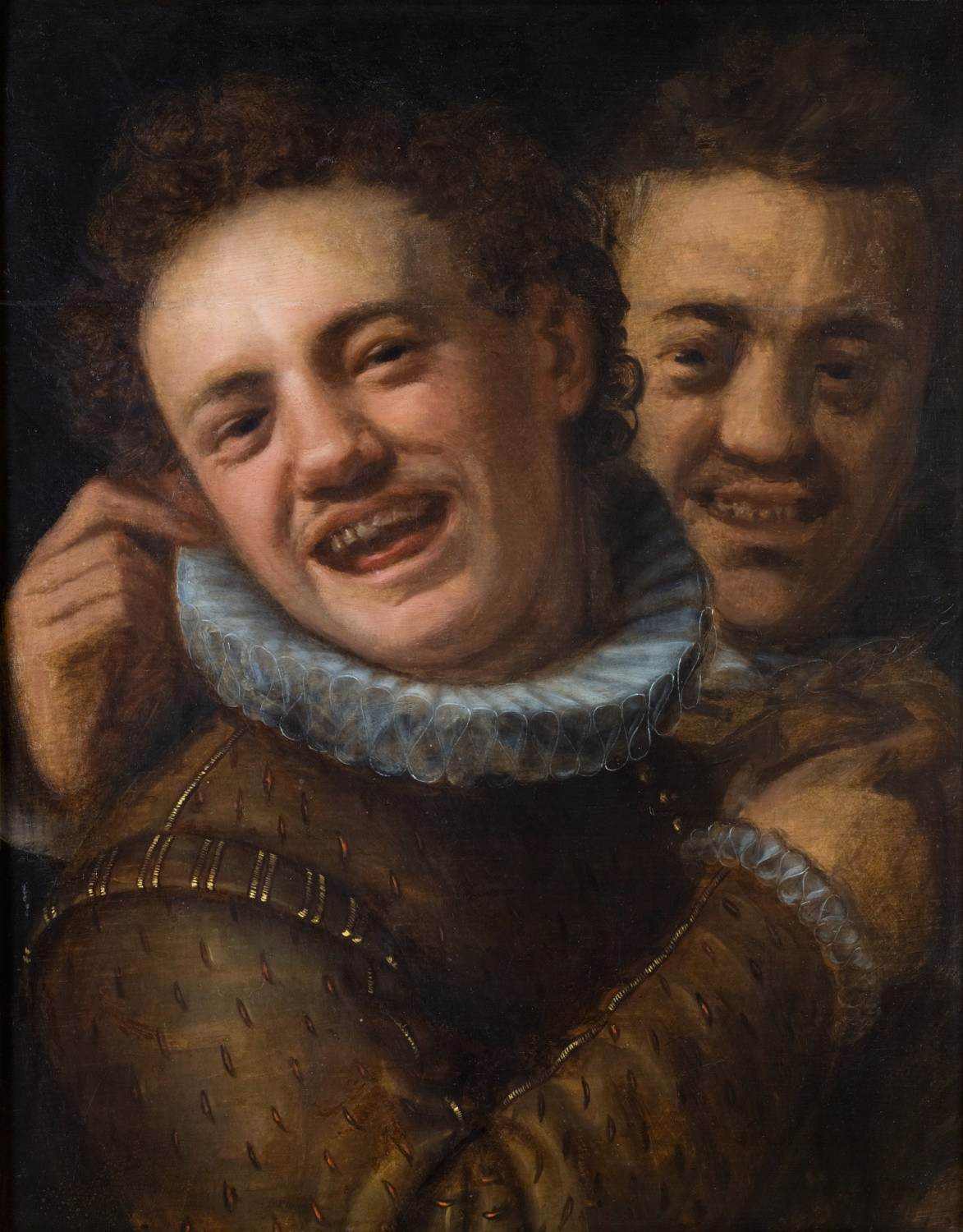 Two Laughing Men (Self-Portrait) by