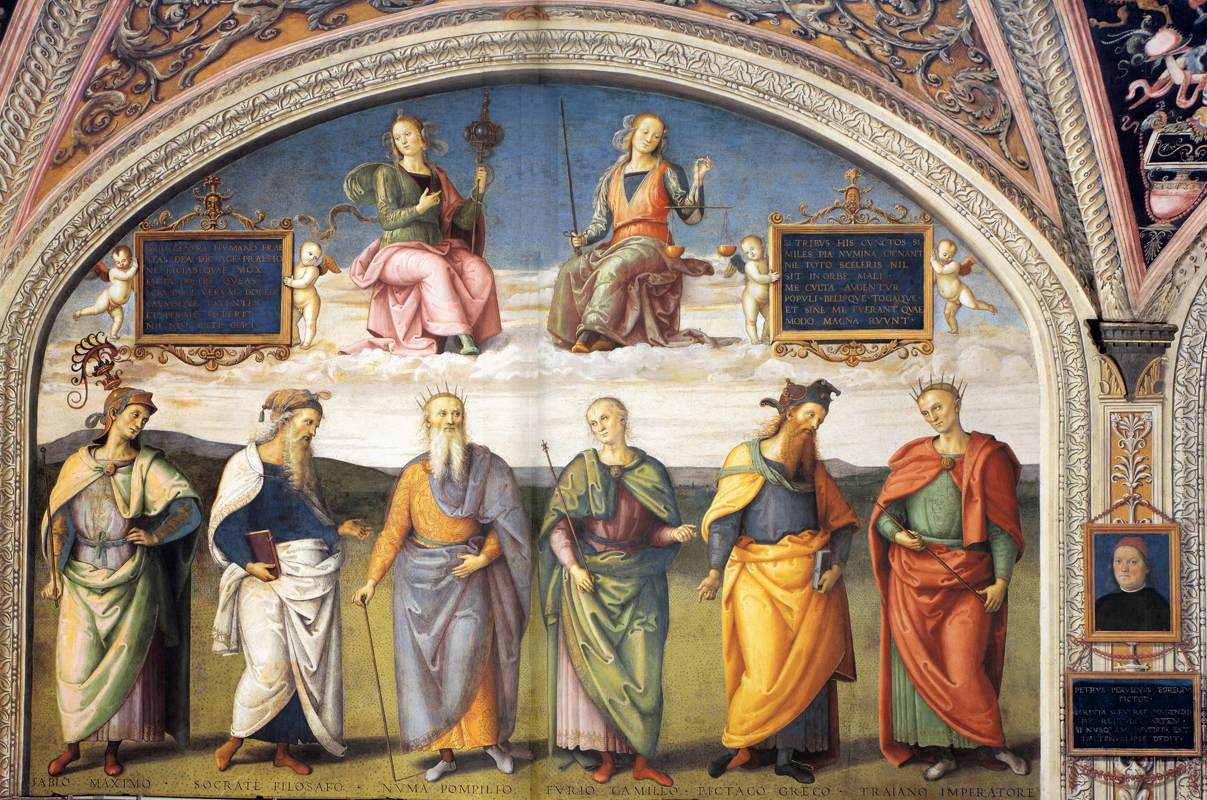 Famous Men of Antiquity (1) by PERUGINO, Pietro