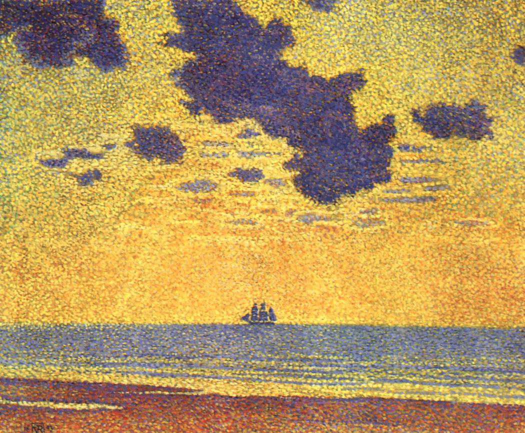 Heavy Clouds, Christiania Fjord by RYSSELBERGHE, Théo van