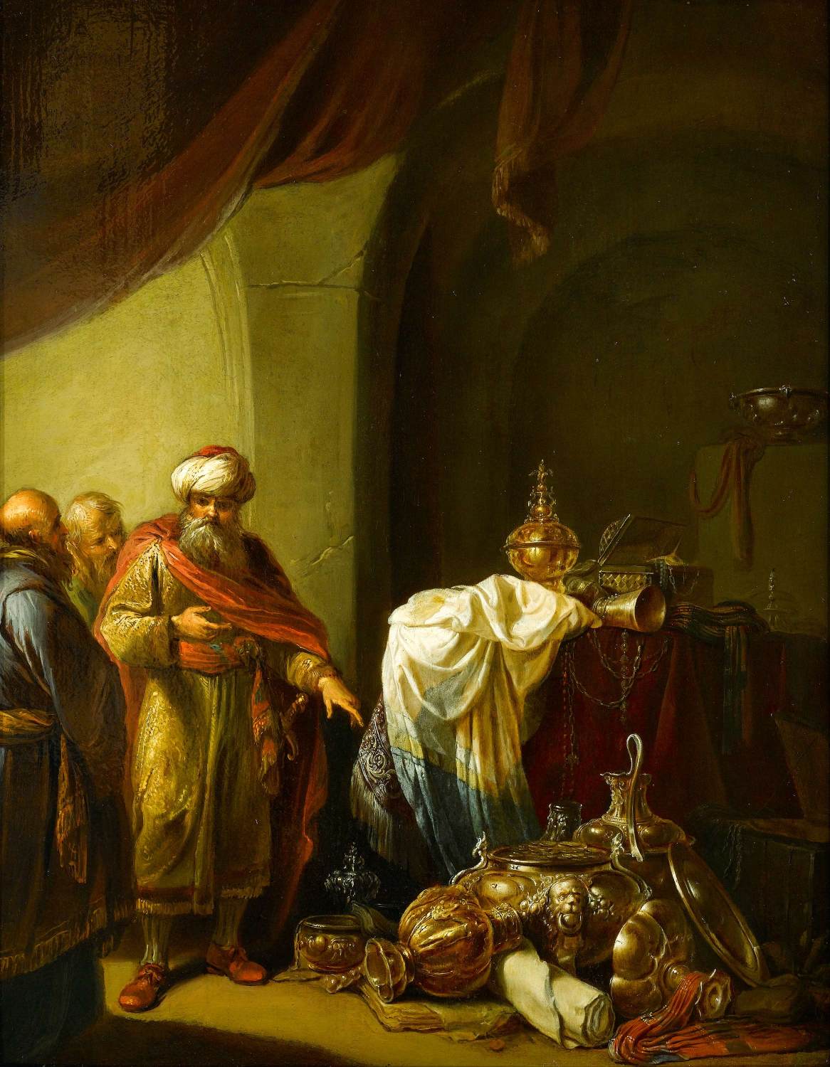 Croesus Shows Solon his Wealth by POORTER, Willem de