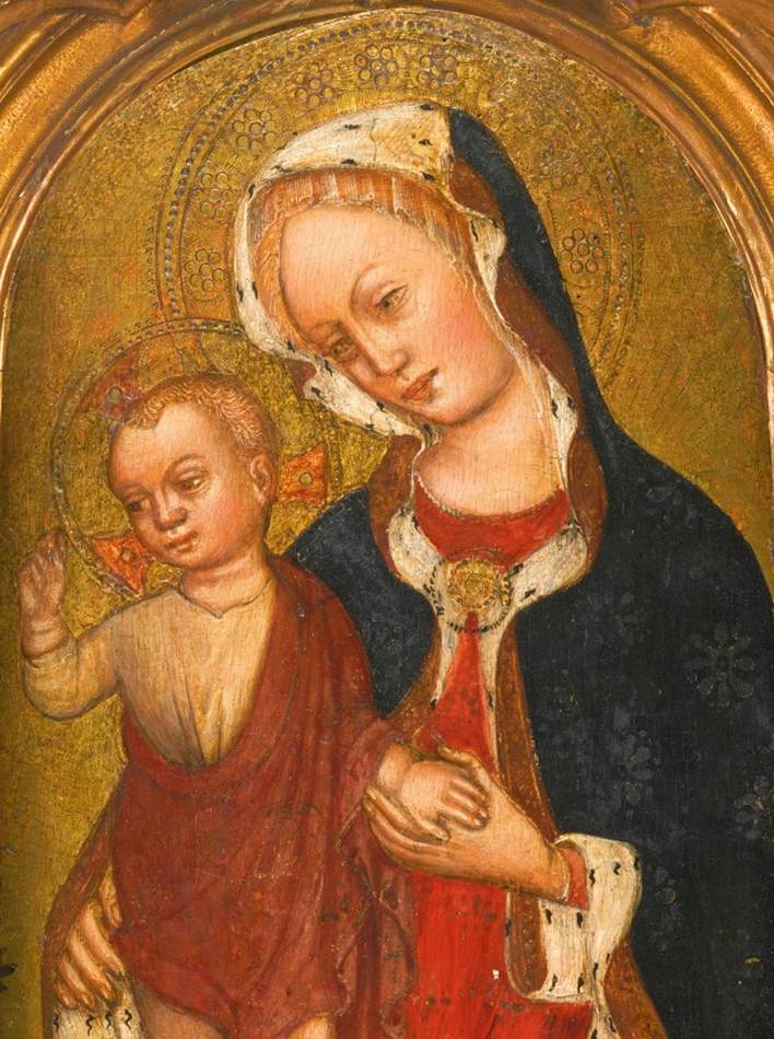 Virgin and Child (detail) by