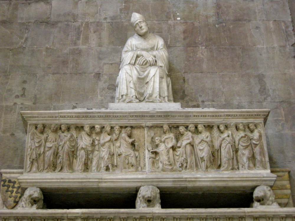 Monument of Bishop Antonio d'Orso (detail) by TINO DI CAMAINO