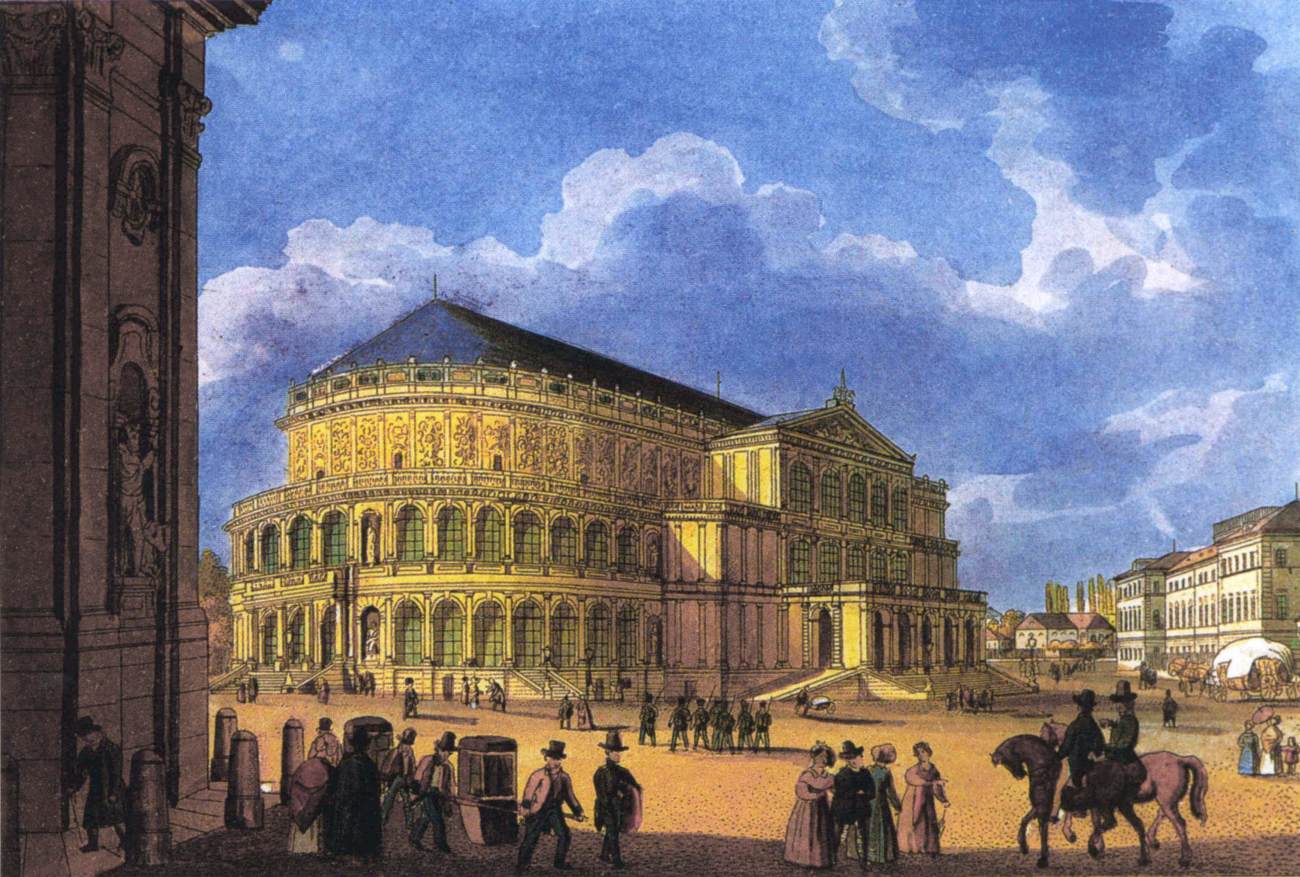 The First Opera House in Dresden by