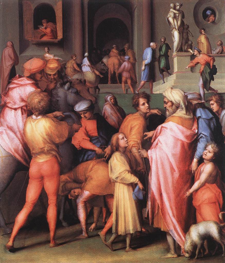 Joseph Being Sold to Potiphar by PONTORMO, Jacopo