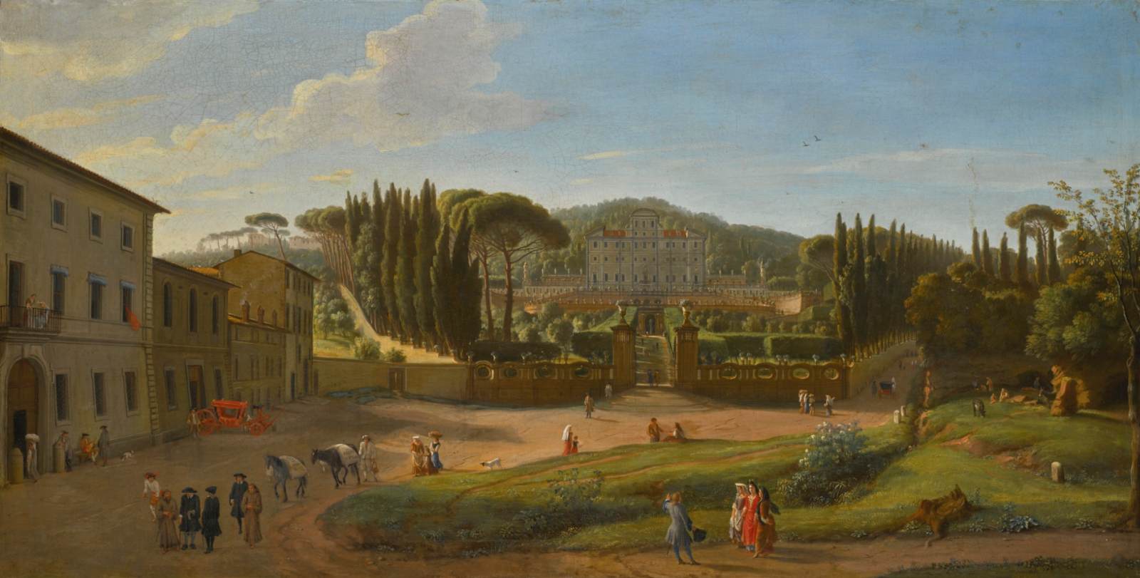 Landscape with the Villa Aldobrandini at Frascati by WITTEL, Caspar Andriaans van