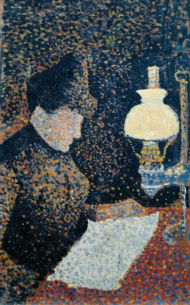 Woman by a Lamp by SIGNAC, Paul