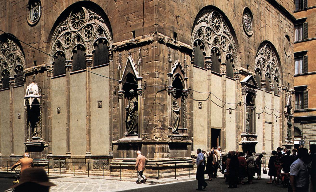 Exterior view of the Orsanmichele by DONATELLO