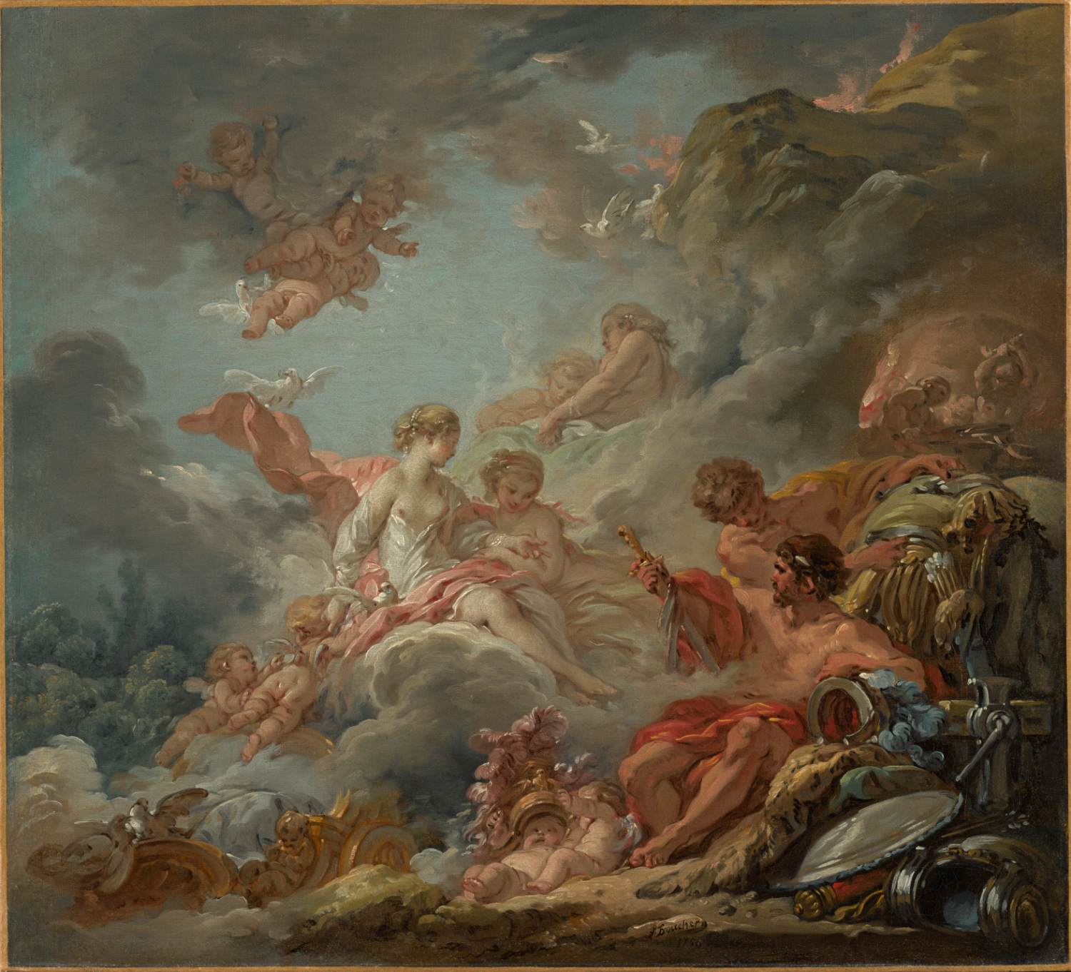 Vulcan Presenting Arms to Venus for Aeneas by