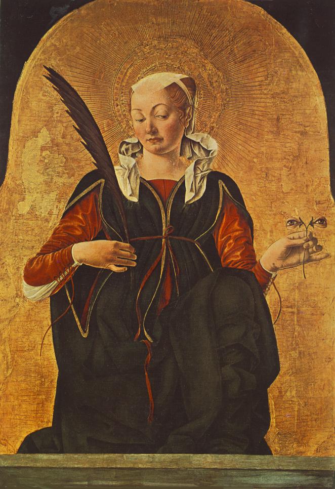 Griffoni Polyptych: St Lucy by