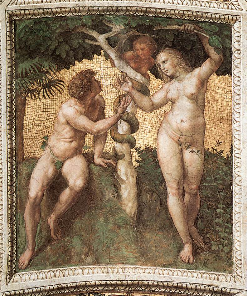 Adam and Eve (ceiling panel) by