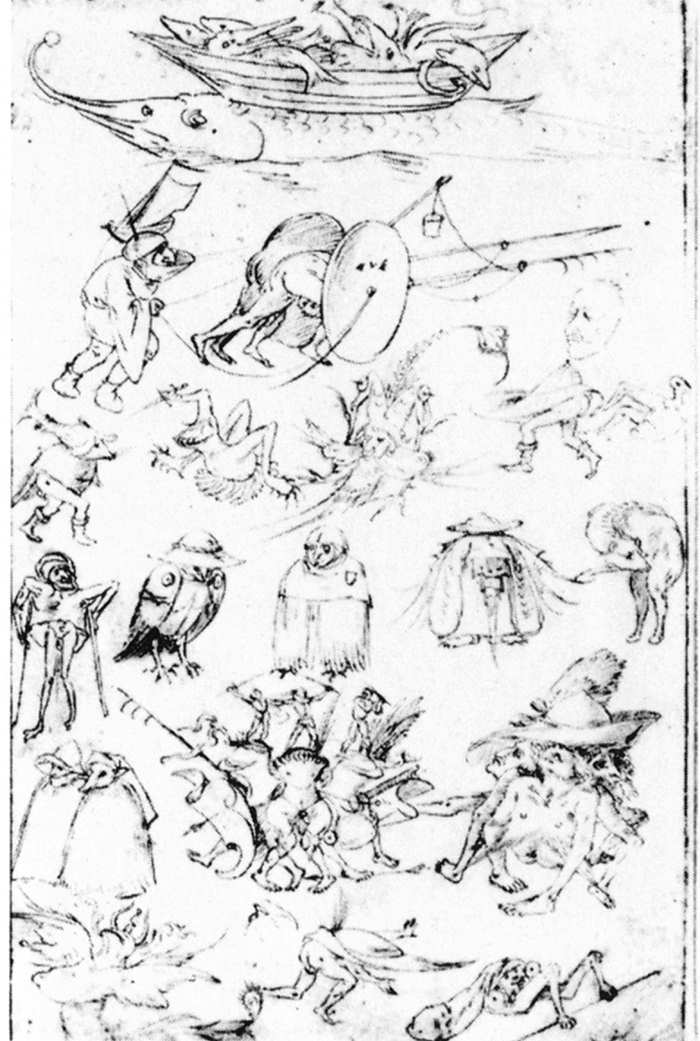 Studies of Monsters by BOSCH, Hieronymus