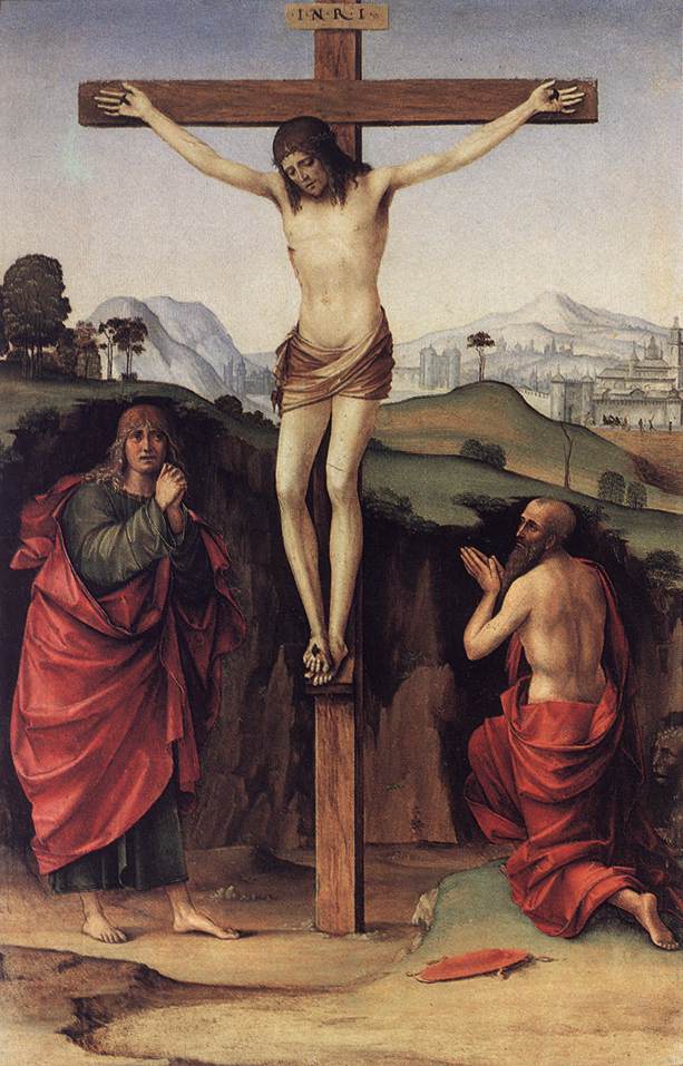 Crucifixion with Sts John and Jerome by