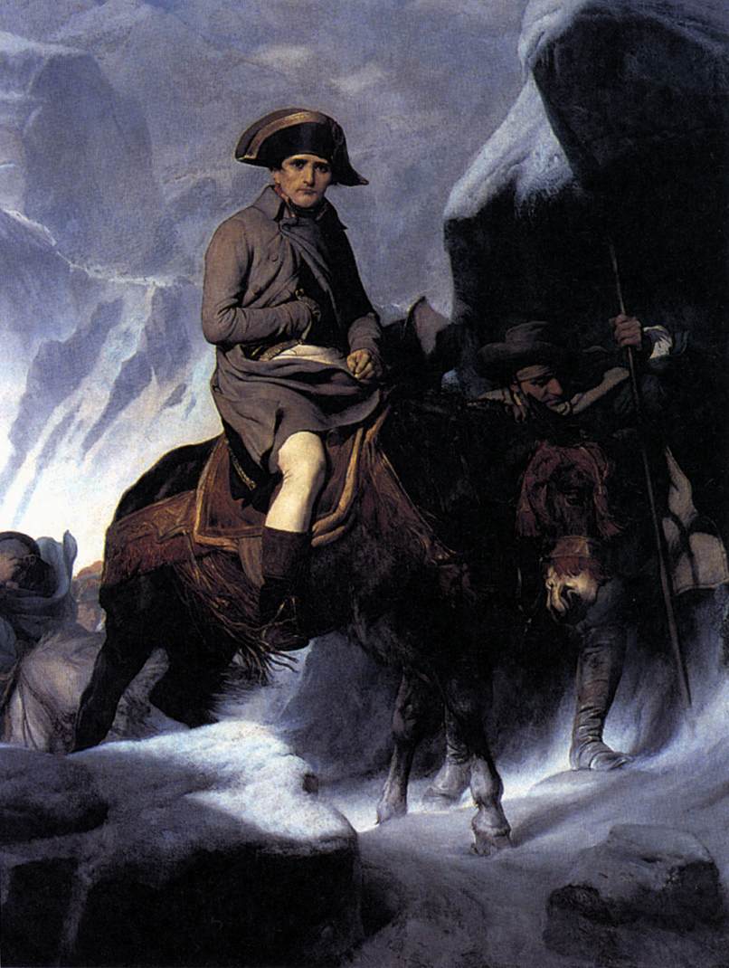 Bonaparte Crossing the Alps by DELAROCHE, Paul