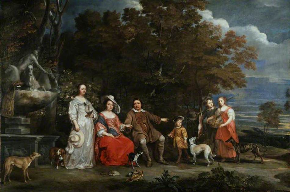 Family Group in a Landscape by