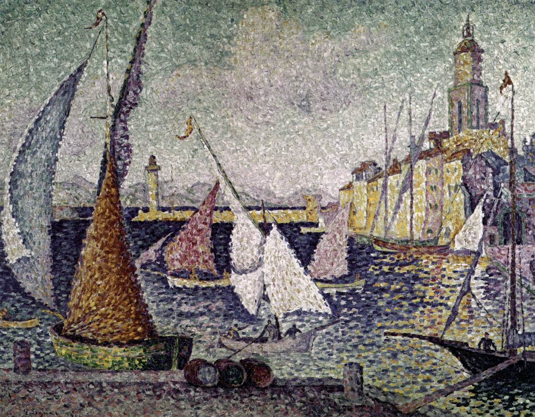 The Port of Saint-Tropez by SIGNAC, Paul