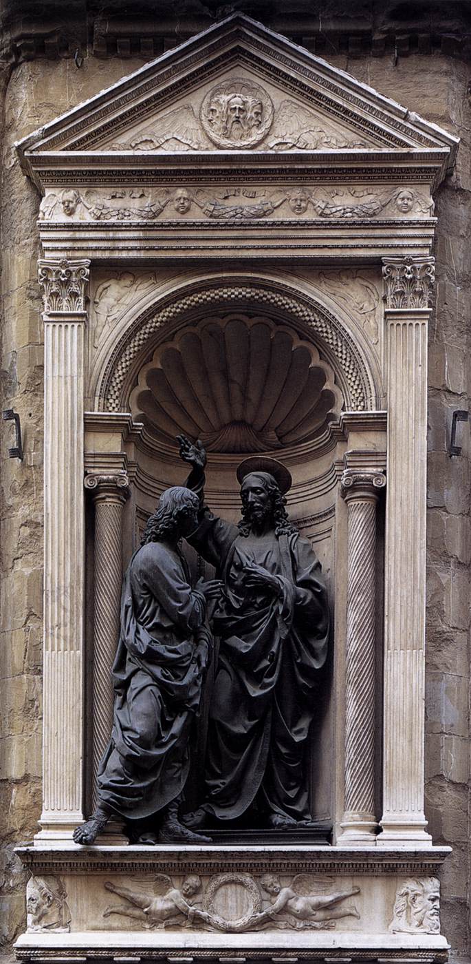 Christ and Doubting Thomas by VERROCCHIO, Andrea del