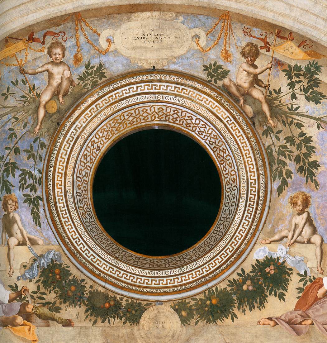 Lunette fresco (detail) by