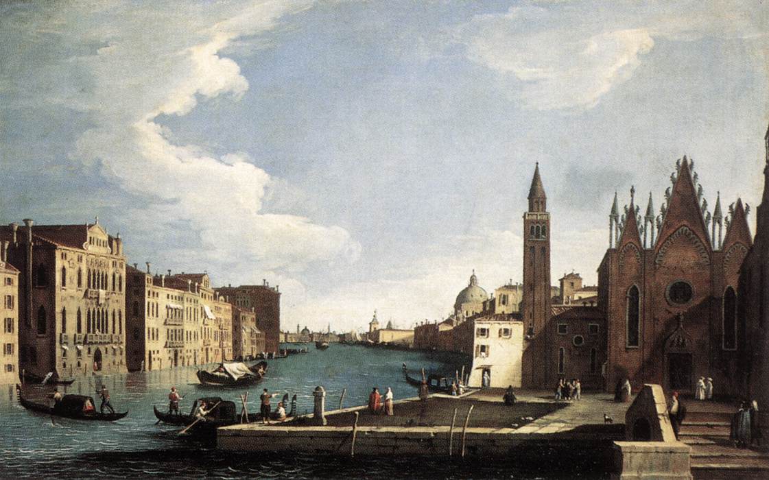 The Grand Canal with the Church of La Carità by CANAL, Bernardo