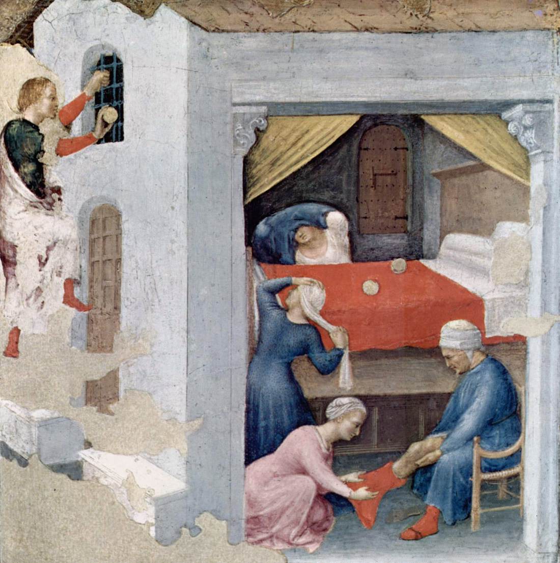 Quaratesi Polyptych: St Nicholas and Three Poor Maidens by