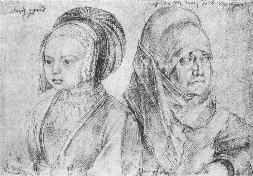 A Young Girl of Cologne and Dürer's Wife by