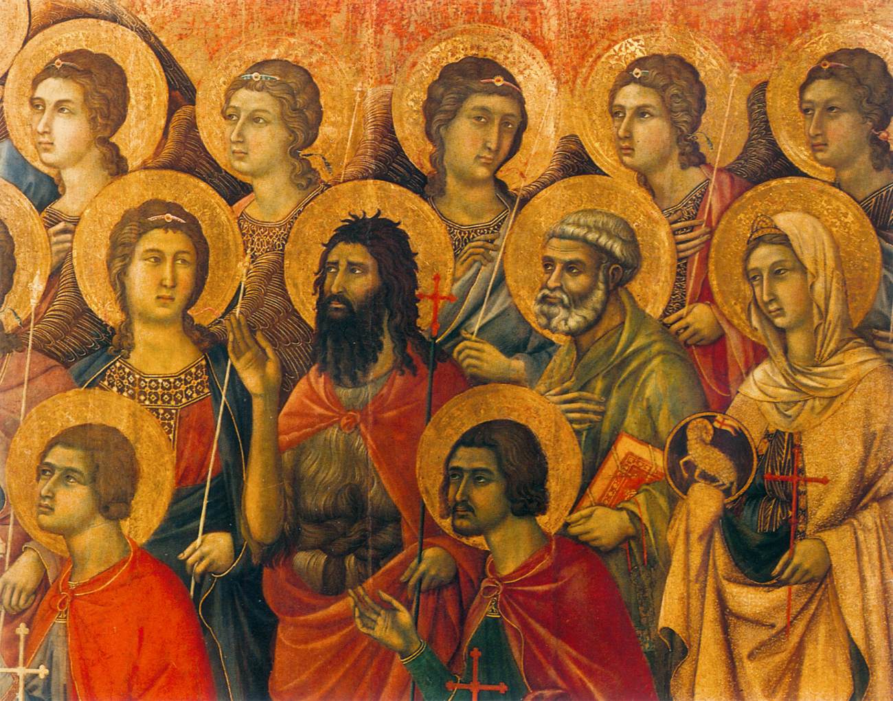 Maestà (detail) by DUCCIO di Buoninsegna