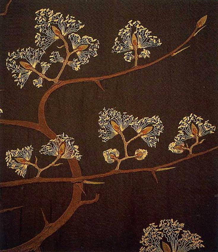 Blossoming Tree (wall hanging, detail) by OBRIST, Hermann