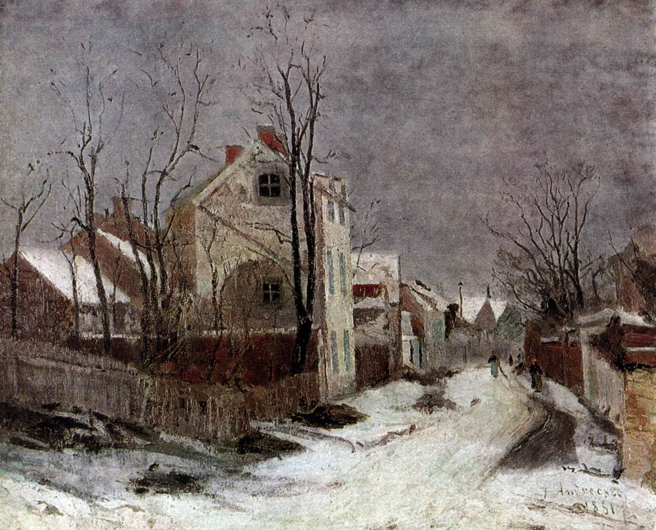 Winter at Barbizon by ANDREESCU, Ion