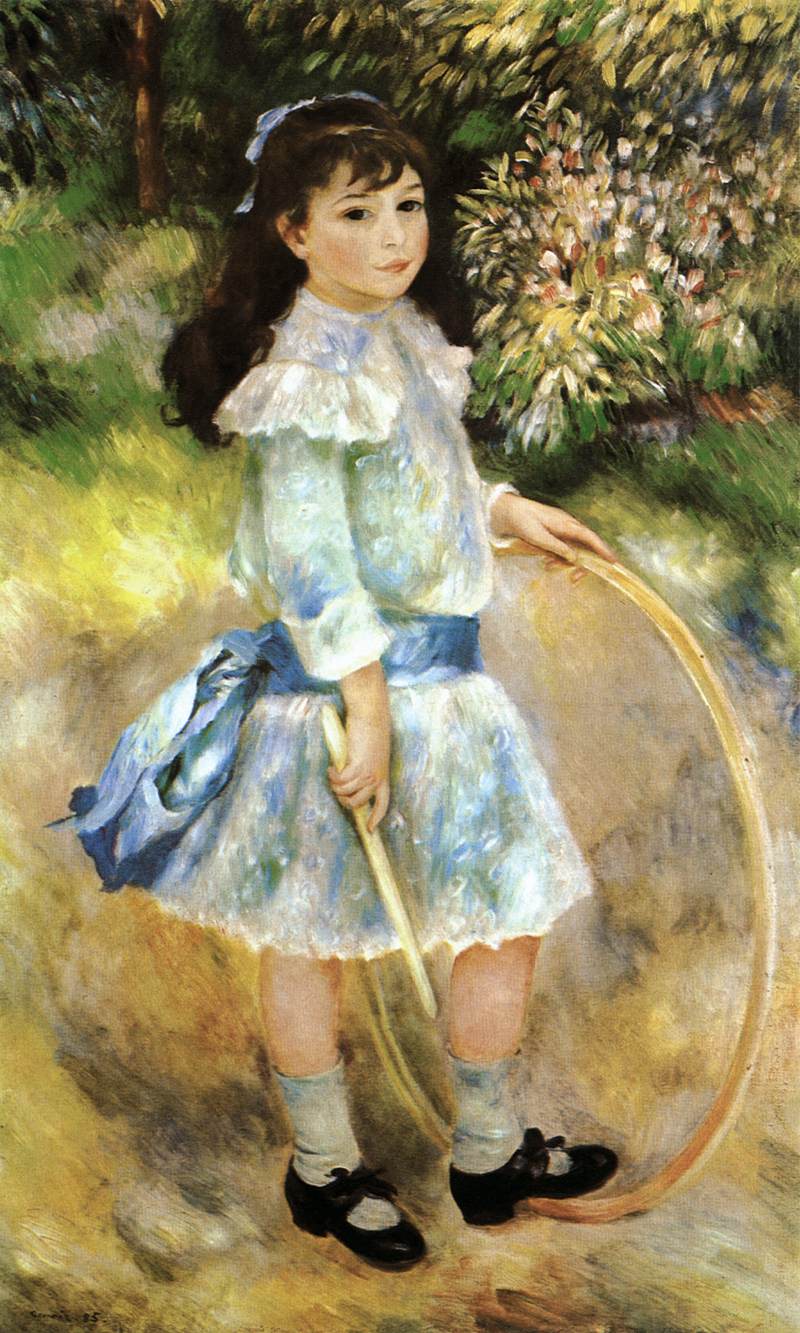 Girl with a Hoop by RENOIR, Pierre-Auguste