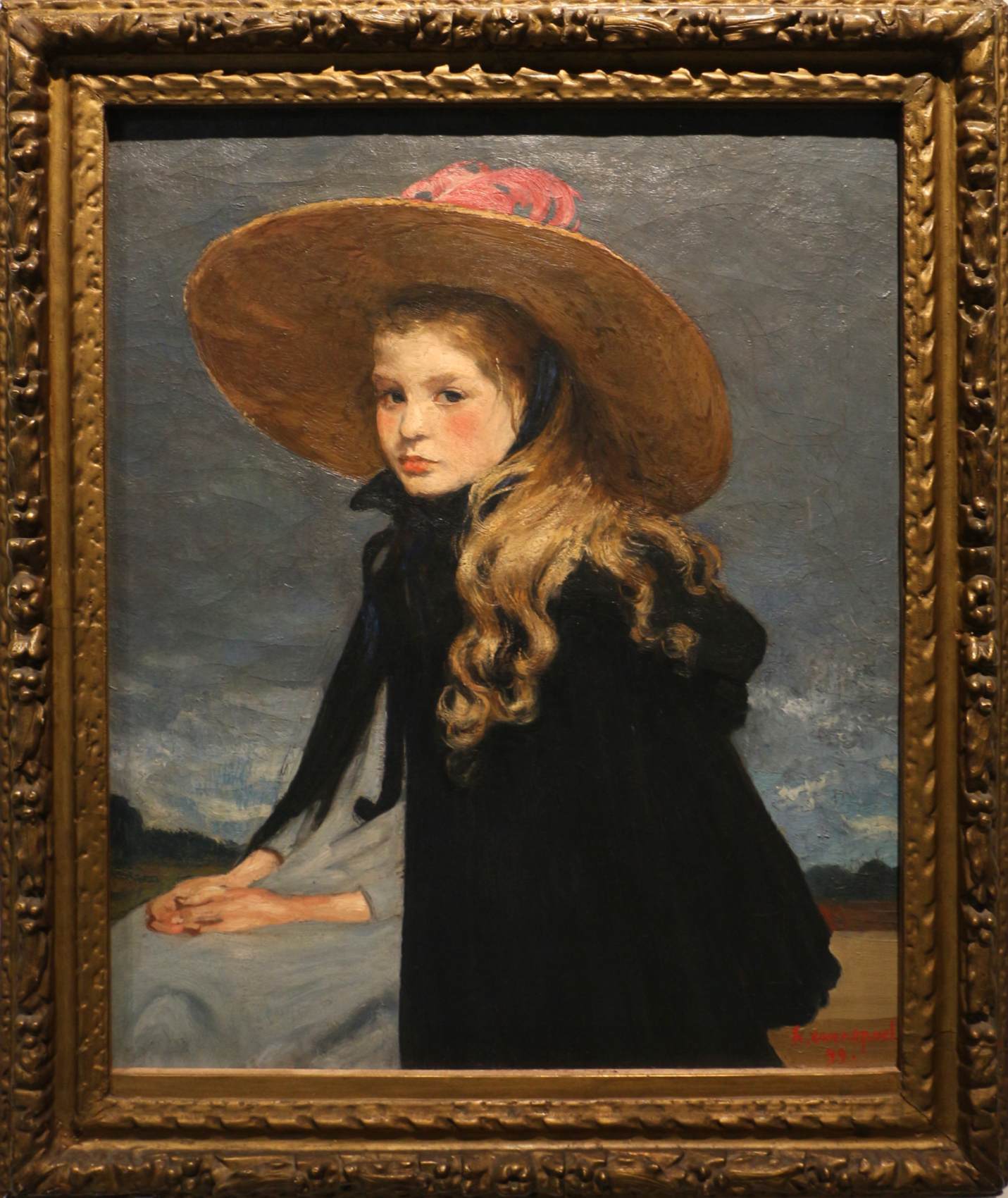 Henriette with Large Hat by EVENEPOEL, Henri