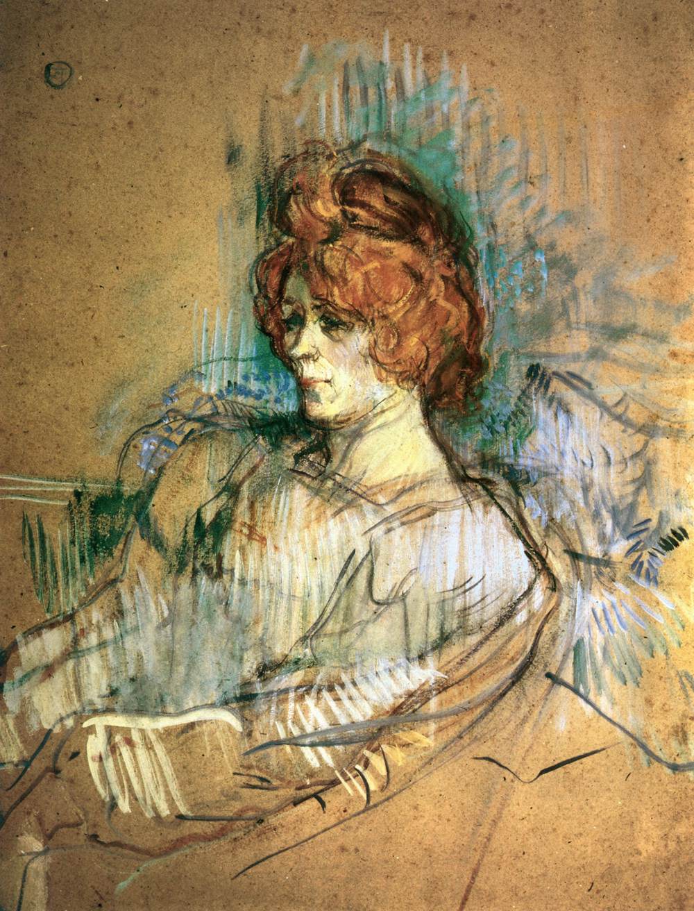 Seated Woman by TOULOUSE-LAUTREC, Henri de