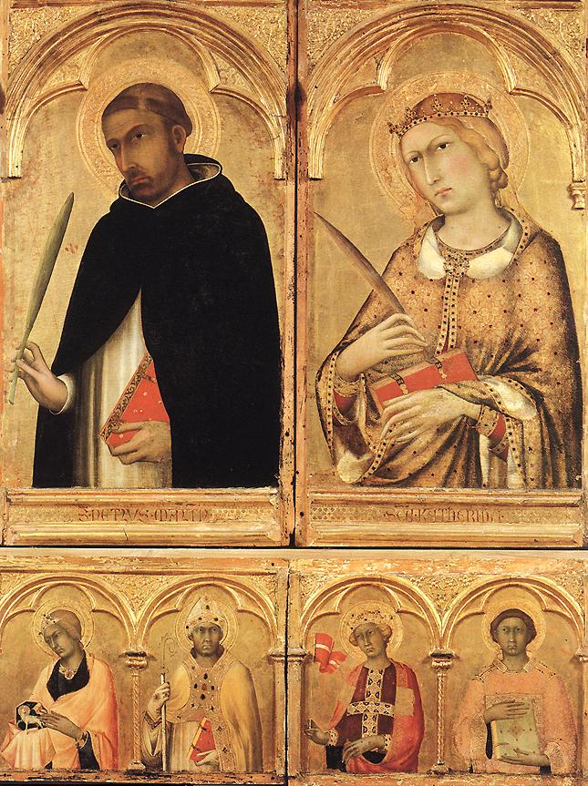 Polyptych of Santa Caterina (detail) by SIMONE MARTINI