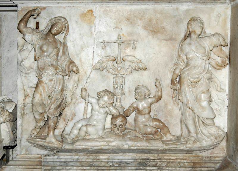 Funerary monument to Giuliano Cybo (detail) by CORTE, Niccolò da