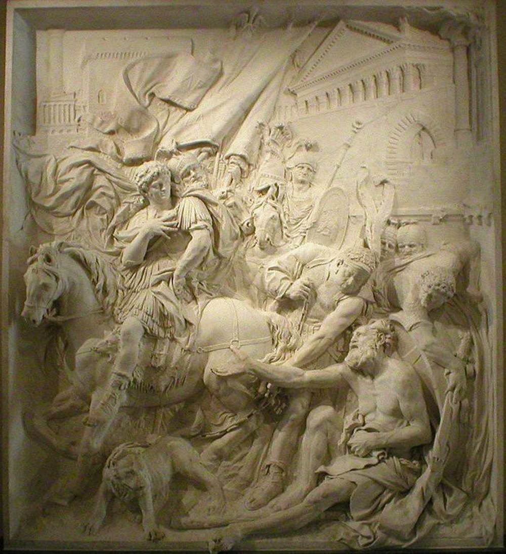 The Meeting of Alexander the Great and Diogenes by PUGET, Pierre