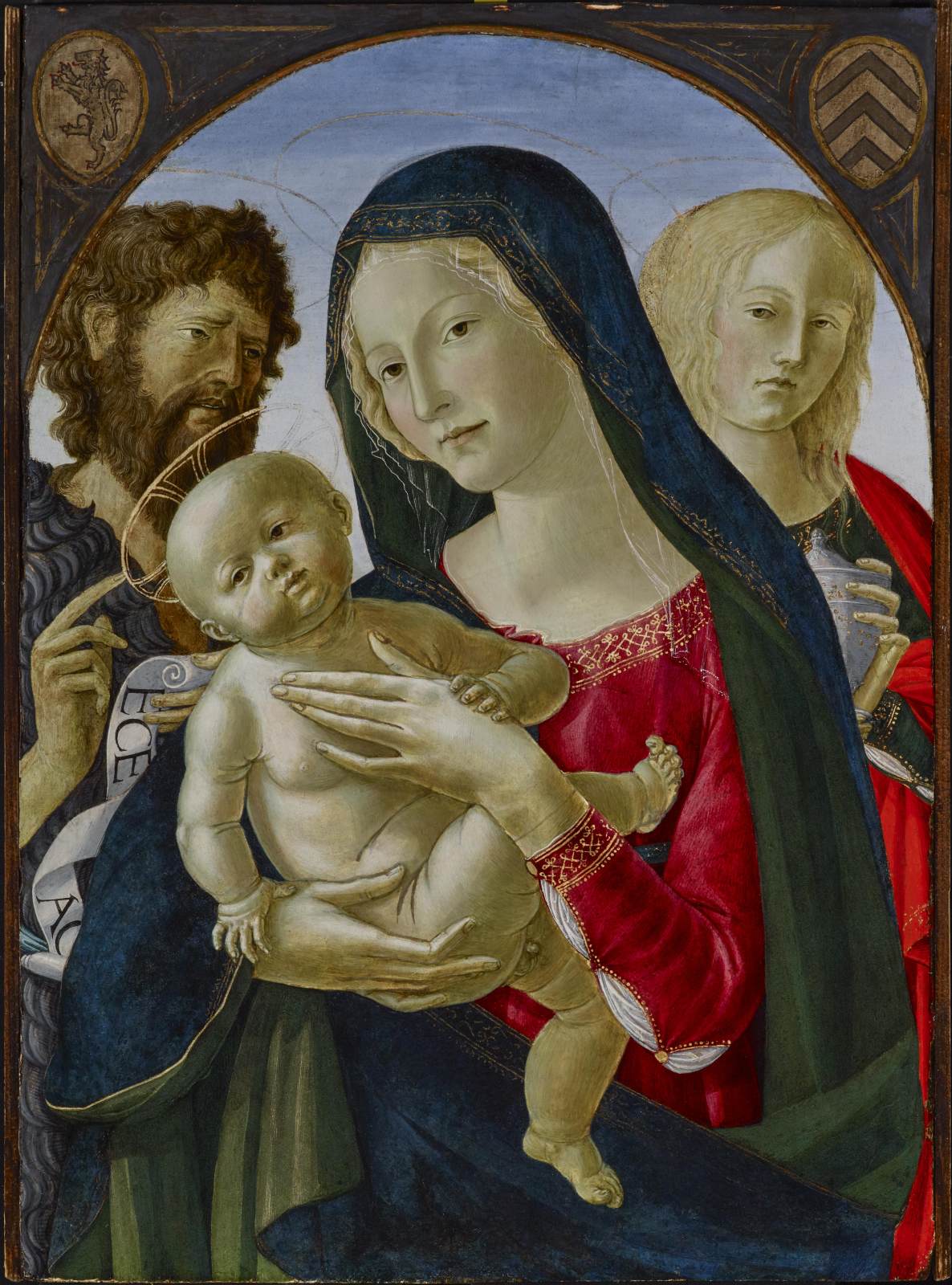 Madonna and Child with St John the Baptist and St Mary Magdalene by NEROCCIO DE' LANDI