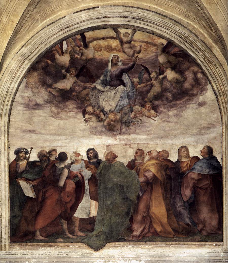 Assumption of the Virgin by ROSSO FIORENTINO