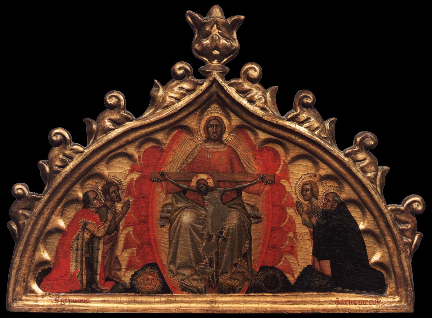 Throne of Grace with Four Saints by SIMONE DEI CROCEFISSI