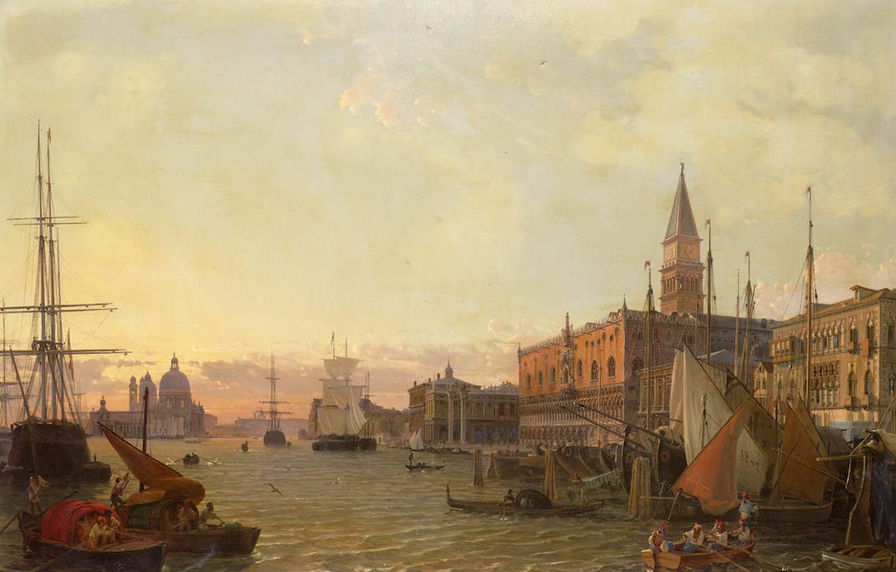 The Riva degli Schiavoni, Venice by