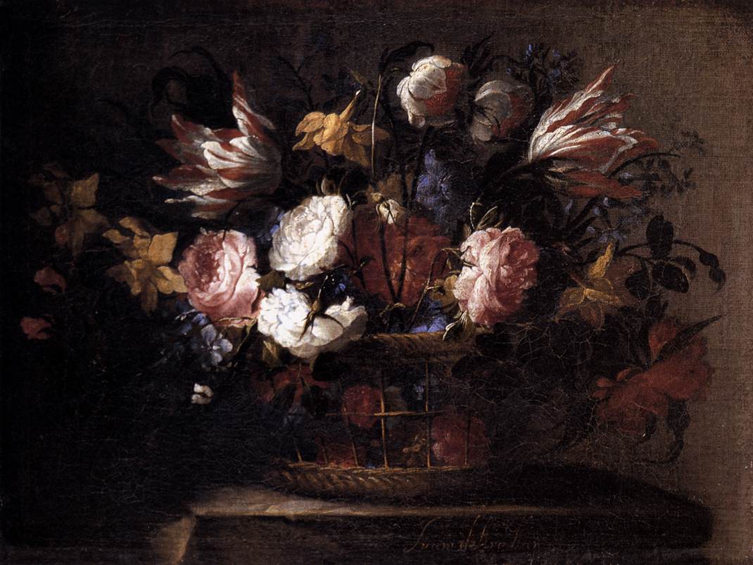 Still-Life with a Basket of Flowers by