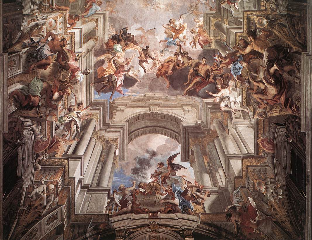 Allegory of the Jesuits' Missionary Work (detail) by POZZO, Andrea