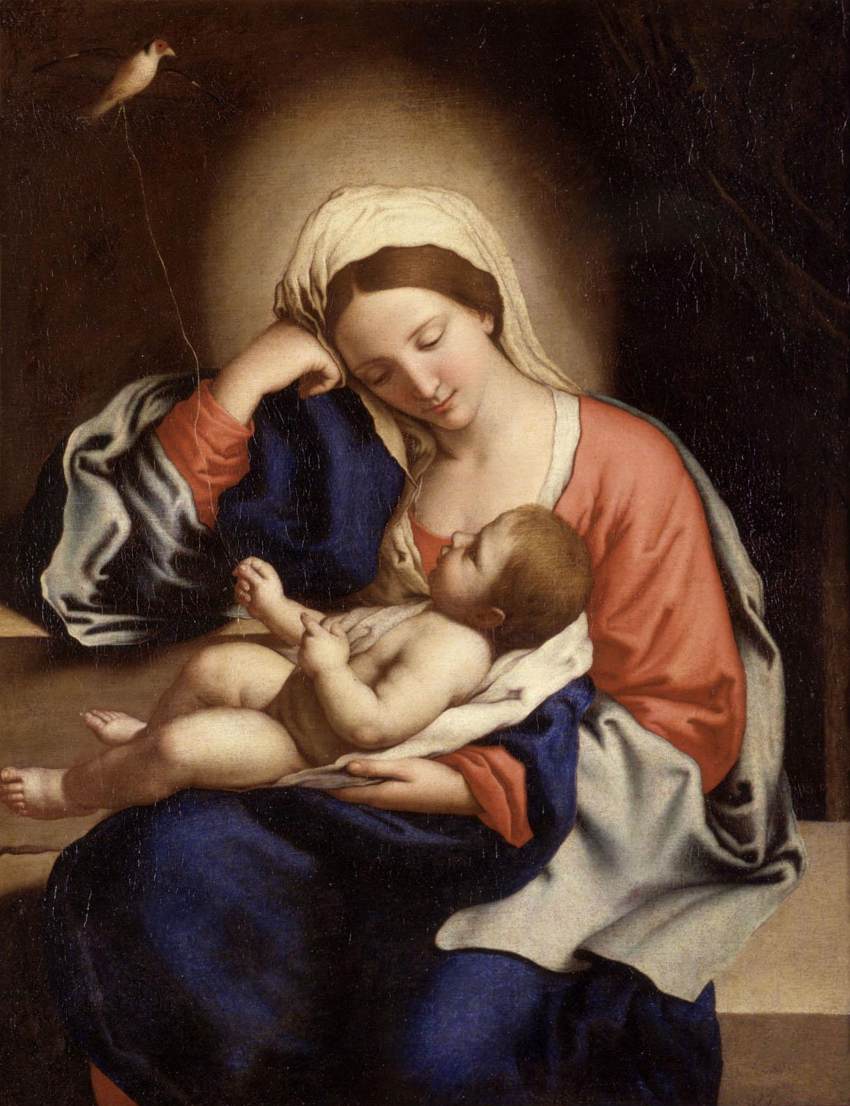 Madonna with the Christ Child by SASSOFERRATO