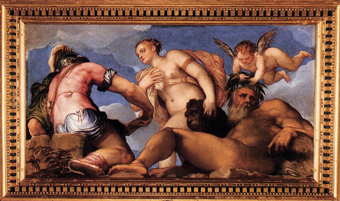 Venus between Mars and Neptune by ZELOTTI, Giovanni Battista