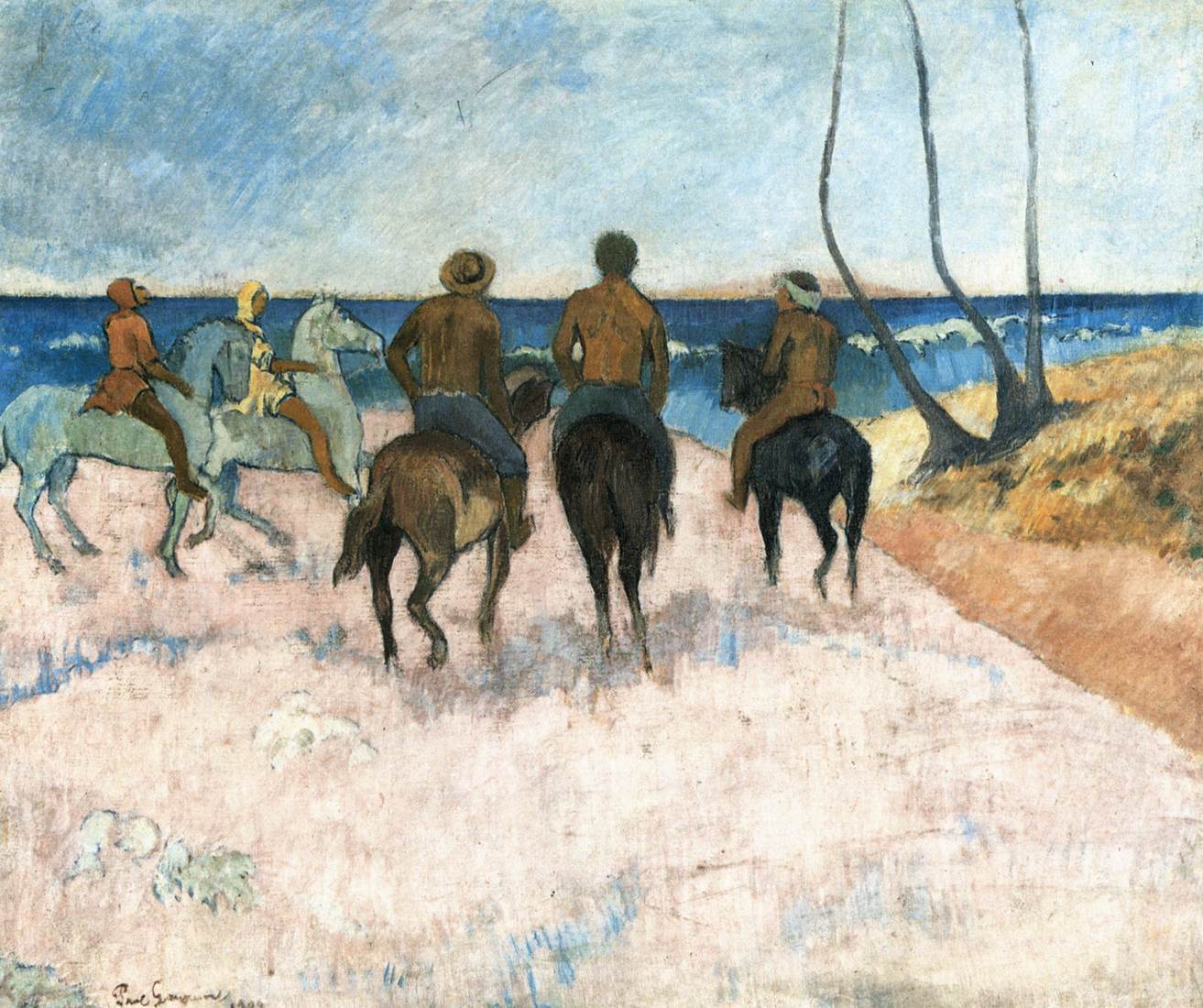 Riders on the Beach by