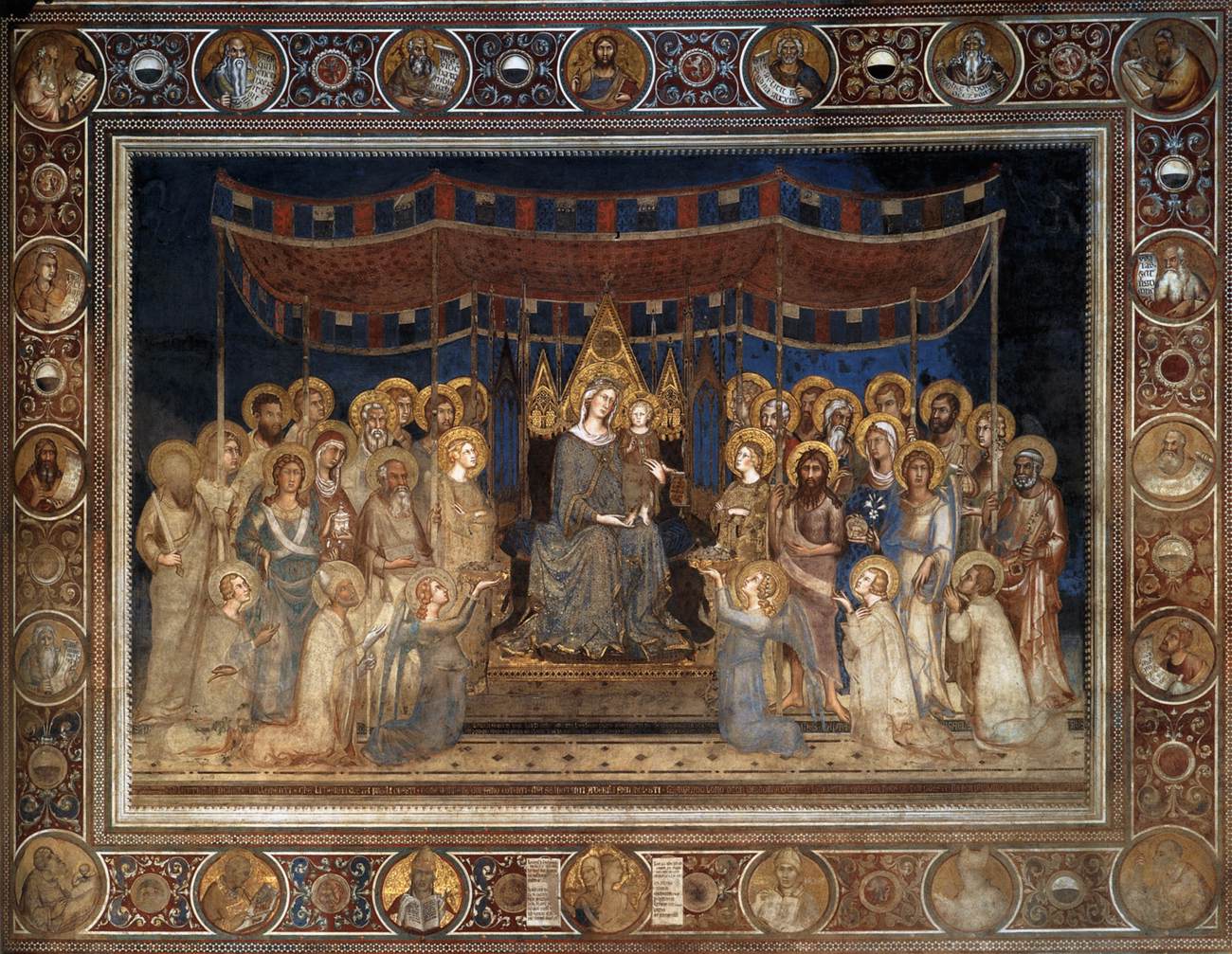 Maestà (Virgin with Child Enthroned between Saints and Angels) by