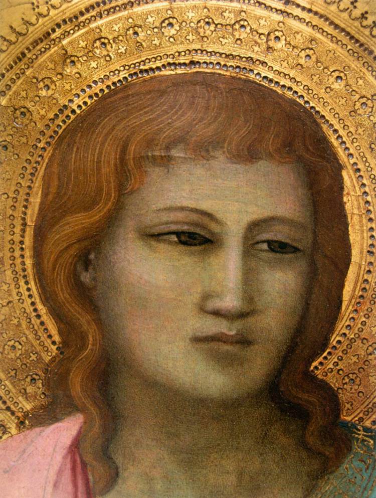 Sts John the Baptist, John the Evangelist and James (detail) by NARDO DI CIONE