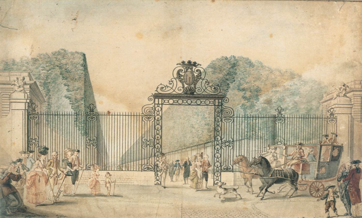 The Entrance to the Blossac Park in Poitiers by DUCHÉ DE VANCY, Gaspard