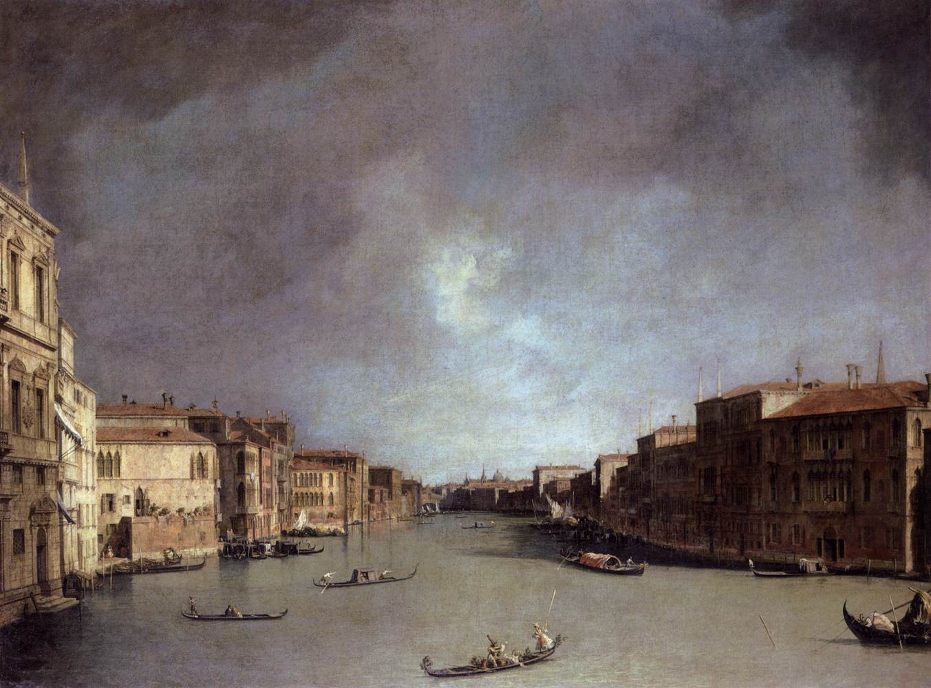 Grand Canal: Looking from Palazzo Balbi by CANALETTO