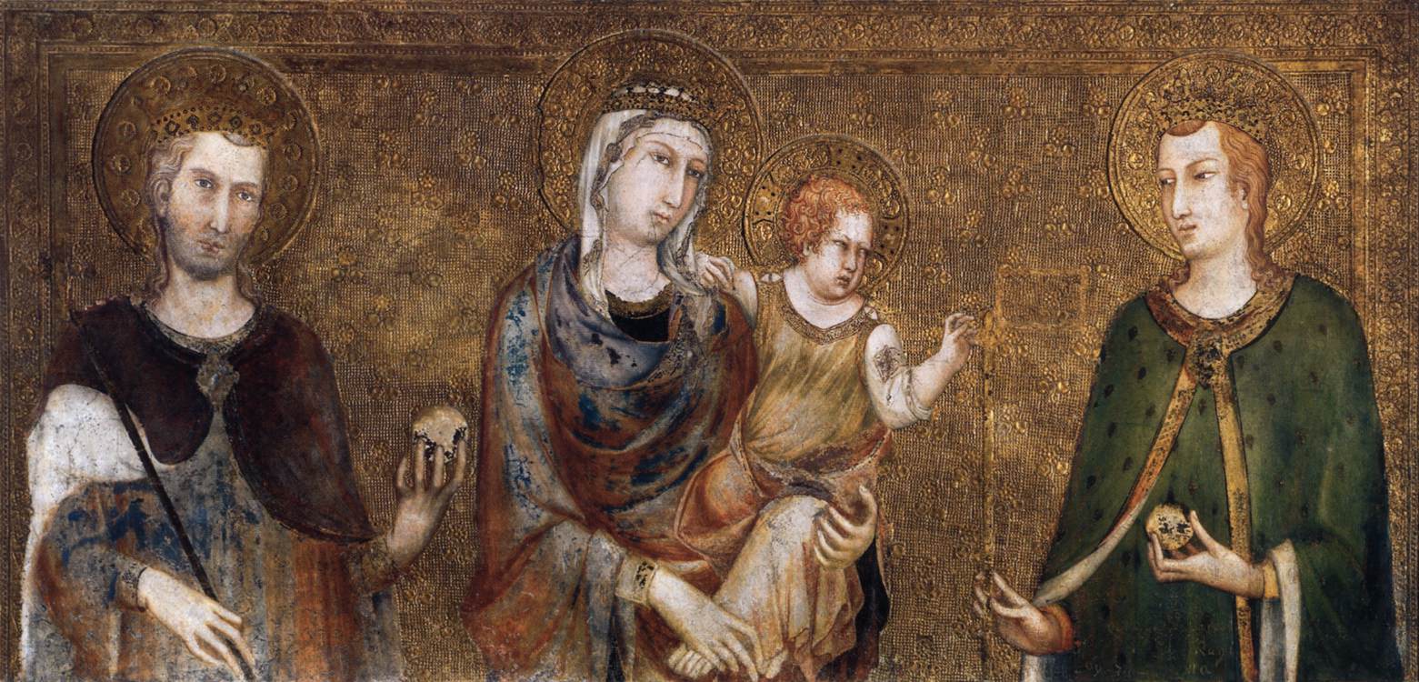 Madonna and Child between St Stephen and St Ladislaus by SIMONE MARTINI