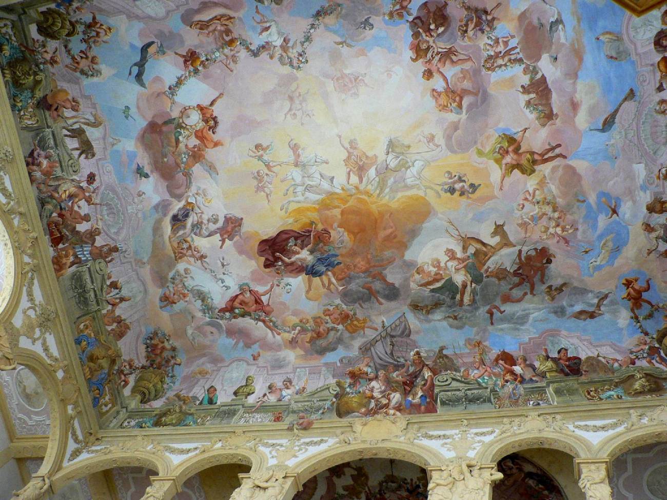 Ceiling fresco by